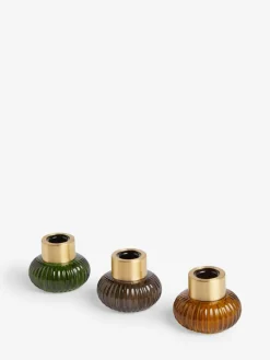 Next Multicolour Cooper Glass Candle Holder Tealight^ Candle Holders & Lanterns