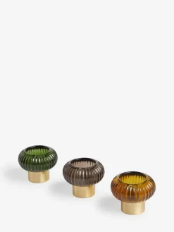 Next Multicolour Cooper Glass Candle Holder Tealight^ Candle Holders & Lanterns