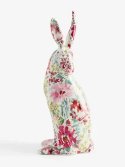 Next Multicolour Floral Print Ceramic Hare Ornament^ Ornaments