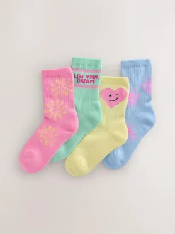 Next Cotton Rich Cushioned Sole Ankle Socks 4 Pack^ Nightwear|Tights