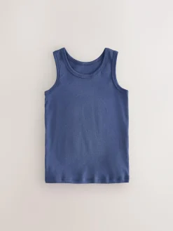 Next Multicolour Vests 5 Pack (1.5-16yrs)^BOY Tops|Underwear