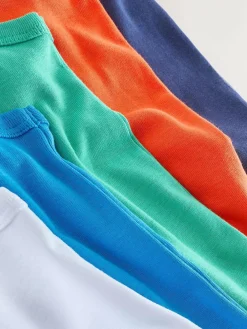 Next Multicolour Vests 5 Pack (1.5-16yrs)^BOY Tops|Underwear