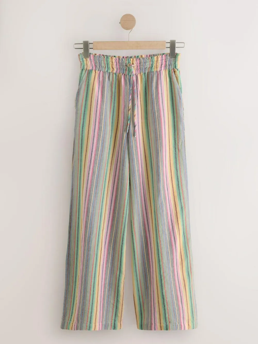 Clearance Next Pull On Wide Leg Trousers Multi-coloured Stripe