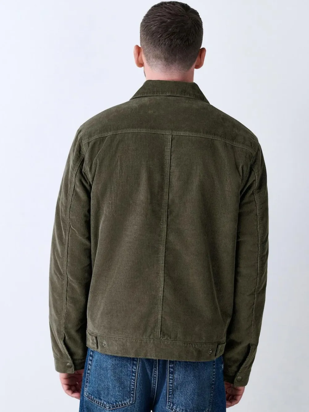 Clearance Next Corduroy Borg Lined Jacket Mushroom Brown