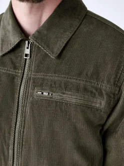 Clearance Next Corduroy Borg Lined Jacket Mushroom Brown