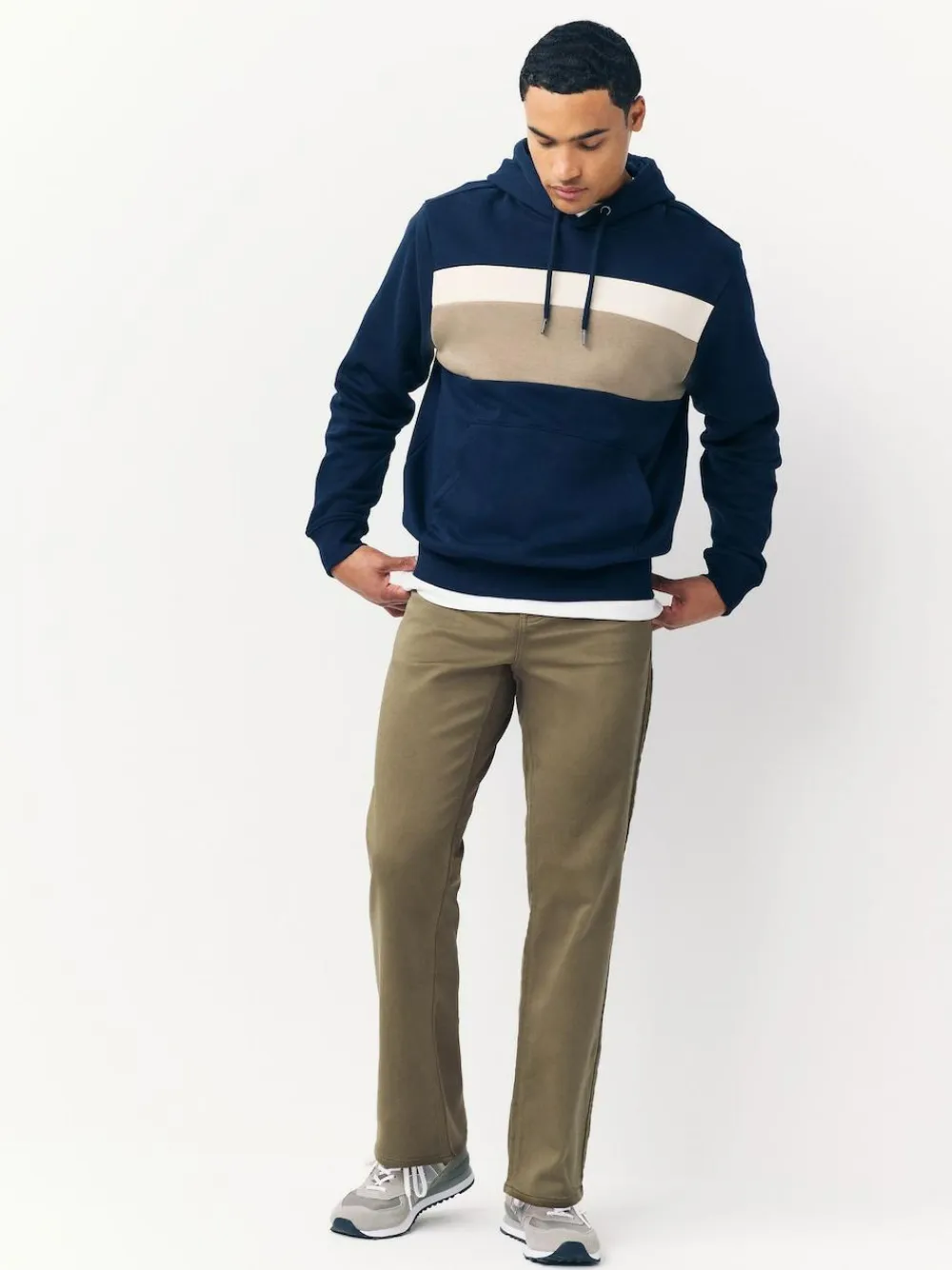 Sale Next Straight Fit Comfort Stretch Jeans Mushroom Brown