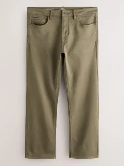 Sale Next Straight Fit Comfort Stretch Jeans Mushroom Brown