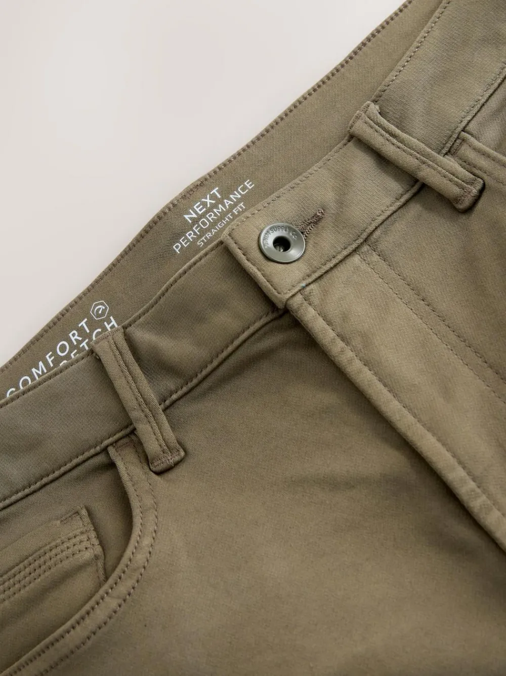 Sale Next Straight Fit Comfort Stretch Jeans Mushroom Brown