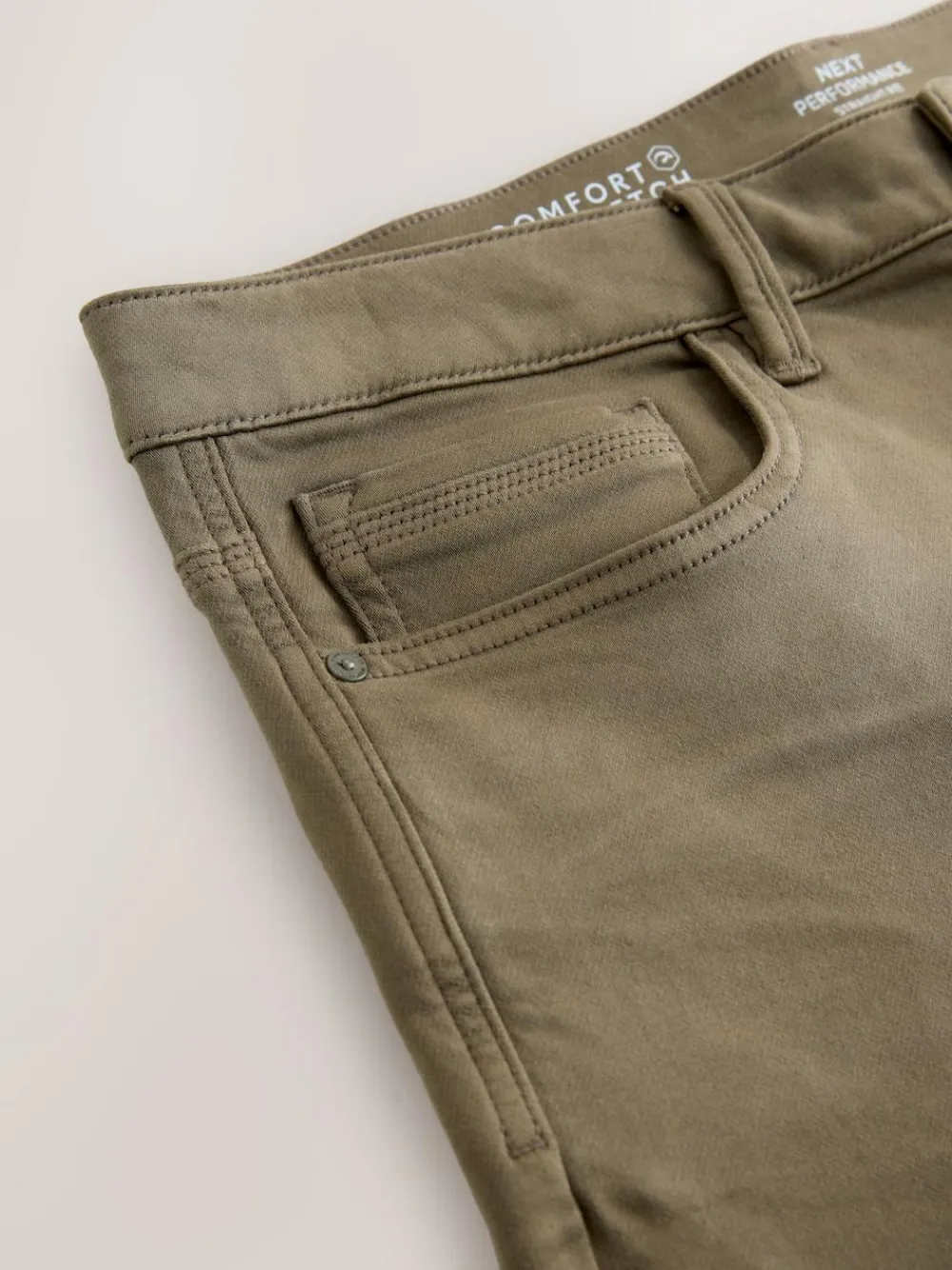 Sale Next Straight Fit Comfort Stretch Jeans Mushroom Brown