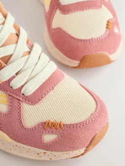 Sale Next Colourblock Lace-Up Trainers Muted