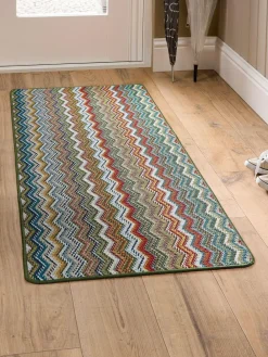 My Mat Candy Multi Zig Zag Runner^ Rugs & Runners
