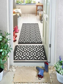 Clearance My Mat Crescent Large Runner Charcoal