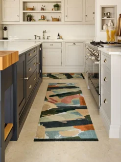 My Mat Green Studio Mural Runner^ Rugs & Runners