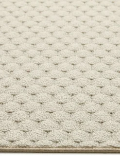 Clearance My Mat Sculptured Honeycomb Rug Ivory