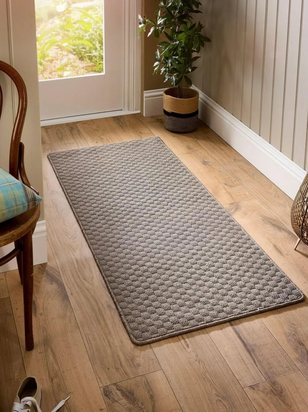 New My Mat Sculptured Honeycomb Rug Mink