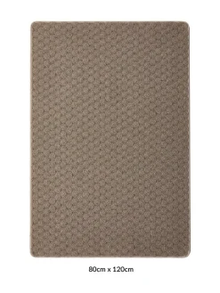 New My Mat Sculptured Honeycomb Rug Mink