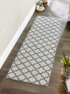Sale My Mat Moroccan Tile Runner Silver