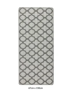 Sale My Mat Moroccan Tile Runner Silver