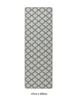 Sale My Mat Moroccan Tile Runner Silver