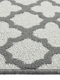 Sale My Mat Moroccan Tile Runner Silver
