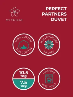 My Nature 10.5 Tog Yours and Mine Dual Warmth Duvet