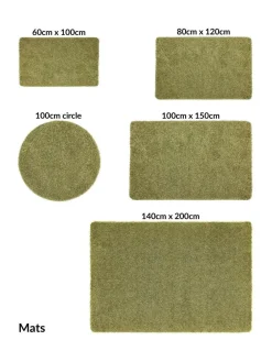 My Rug Olive Shaggy Rug^ Rugs & Runners