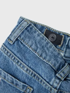 Name It Blue Bow Embroidery Mom Jeans^ Jeans & Joggers|Jeans