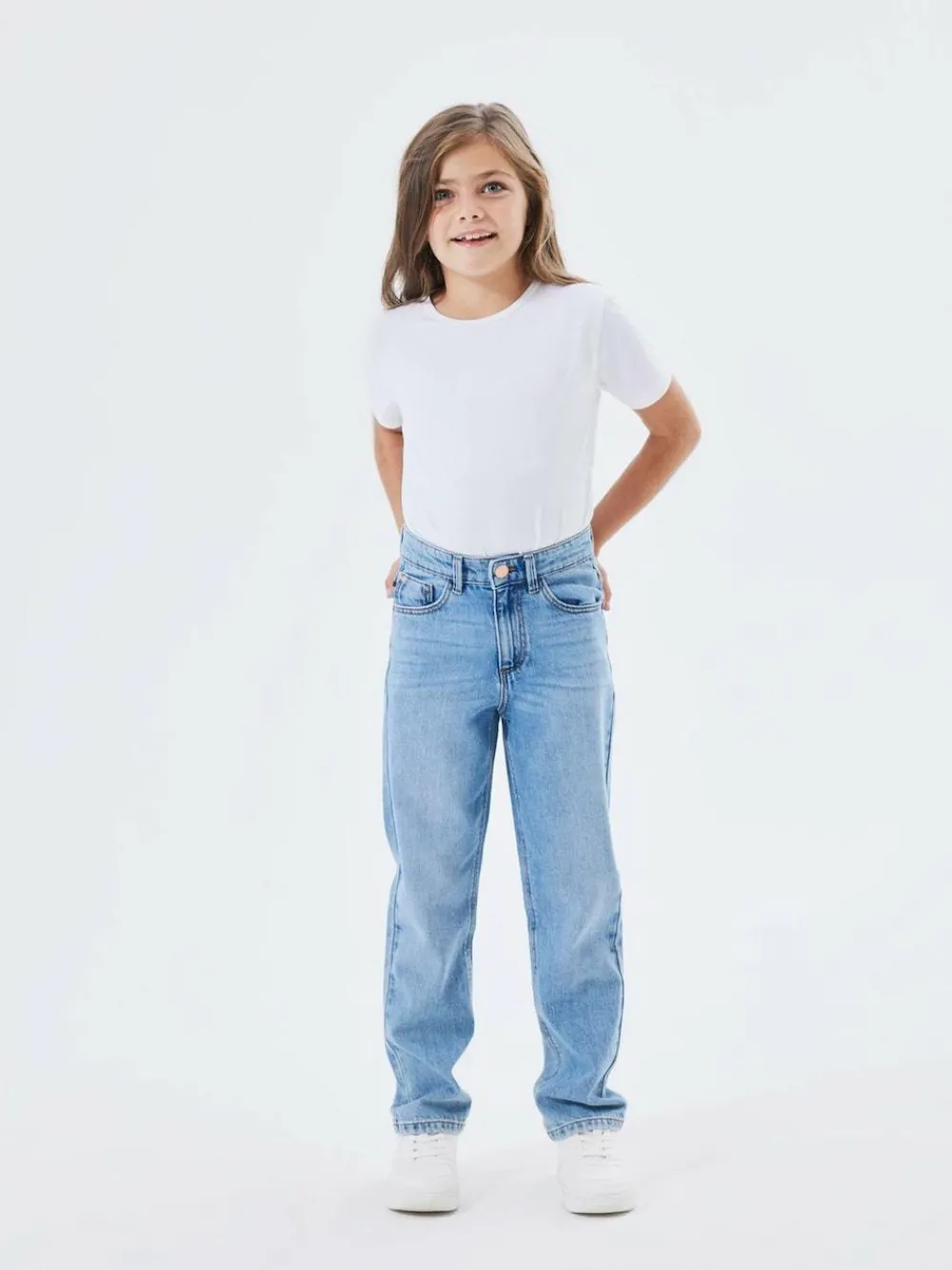 Name It Blue High Waist Straight Leg Jeans^ Jeans