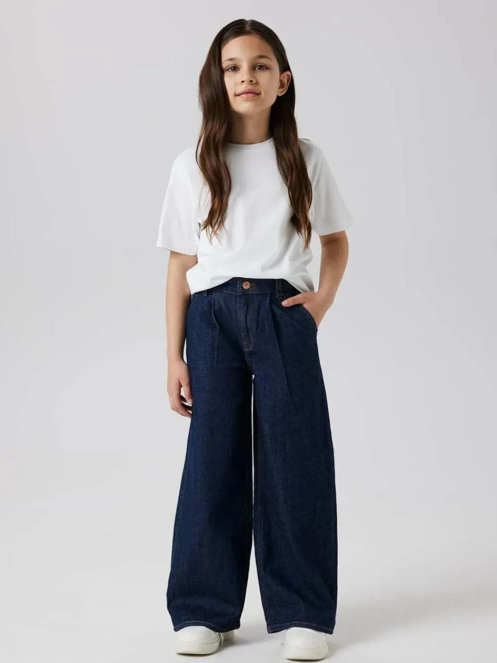 Name It Blue Pleated Wide Leg Jeans^ Jeans