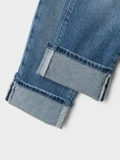 Name It Blue Straight Leg Fold Up Jeans^ Jeans