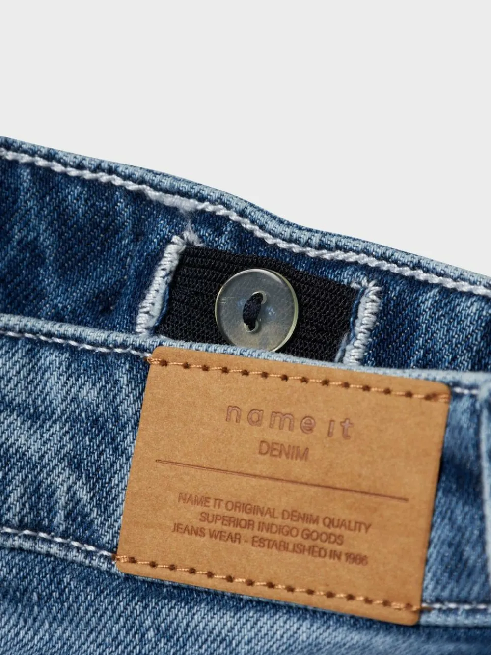 Name It Blue Straight Leg Fold Up Jeans^ Jeans