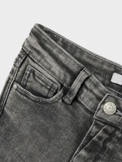 Online Name It Girls Flare Jeans With Adjustable Waist Dark Grey