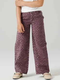 Online Name It Purple Wide Leg Leopard Jeans
