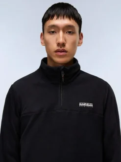 Sale Napapijri Dergana Half Zip Black Fleece