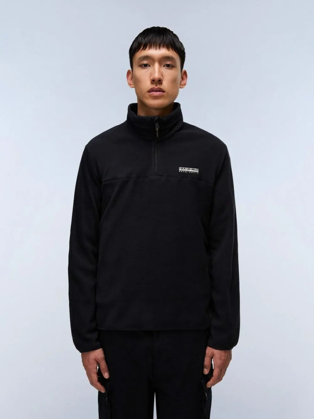 Sale Napapijri Dergana Half Zip Black Fleece