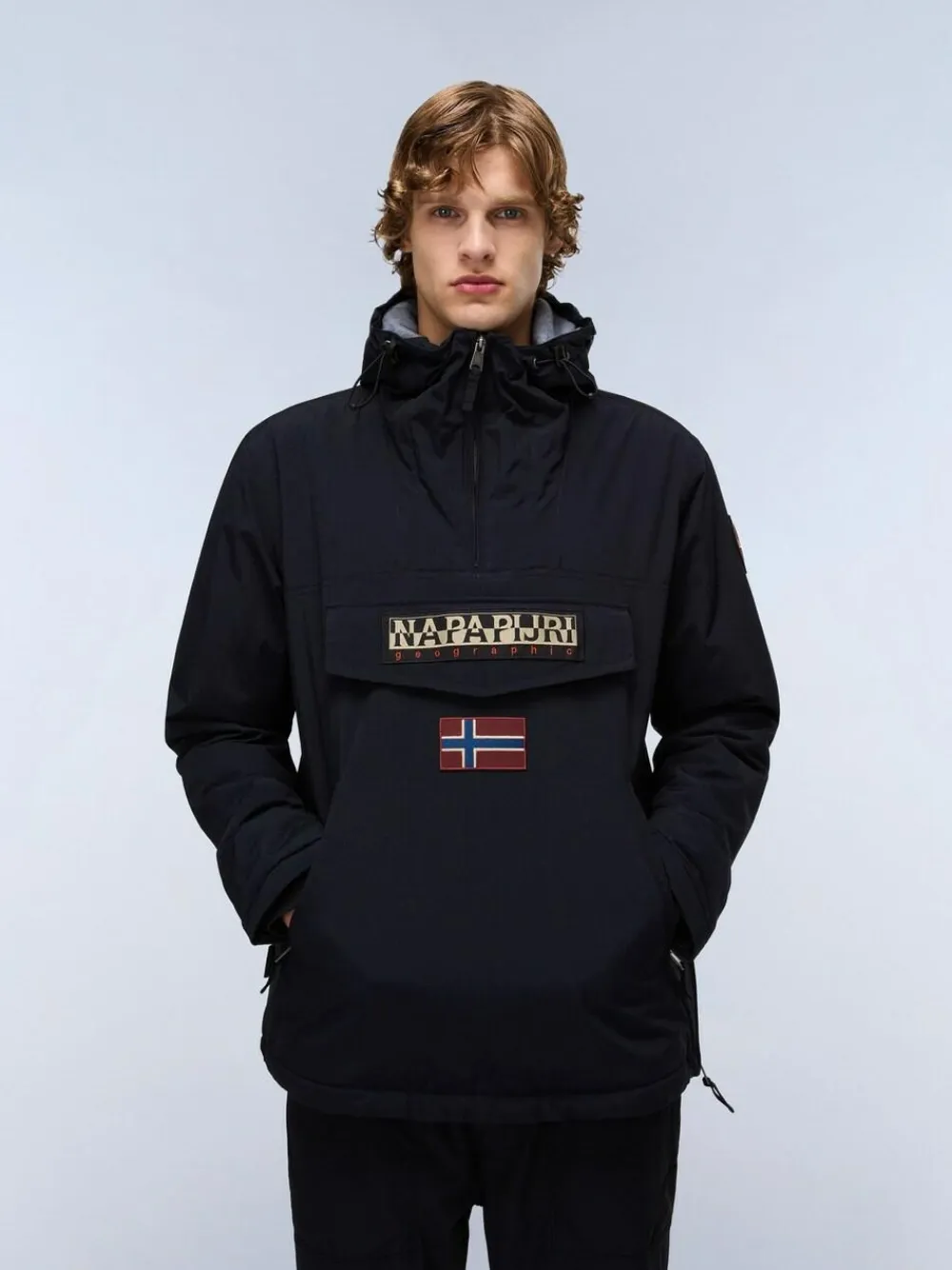 Discount Napapijri Rainforest Pockets Black Anorak