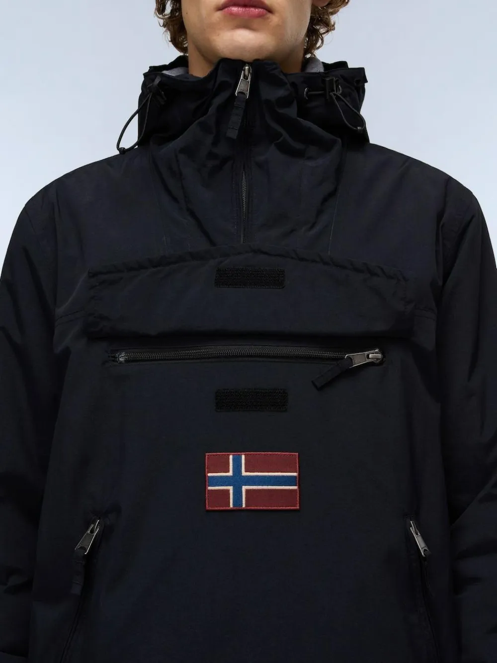 Discount Napapijri Rainforest Pockets Black Anorak