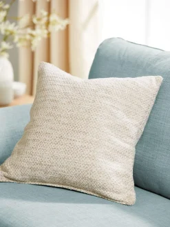 Next Natural 50 x 50cm Ashton Chenille Cushion^ Cushions & Throws