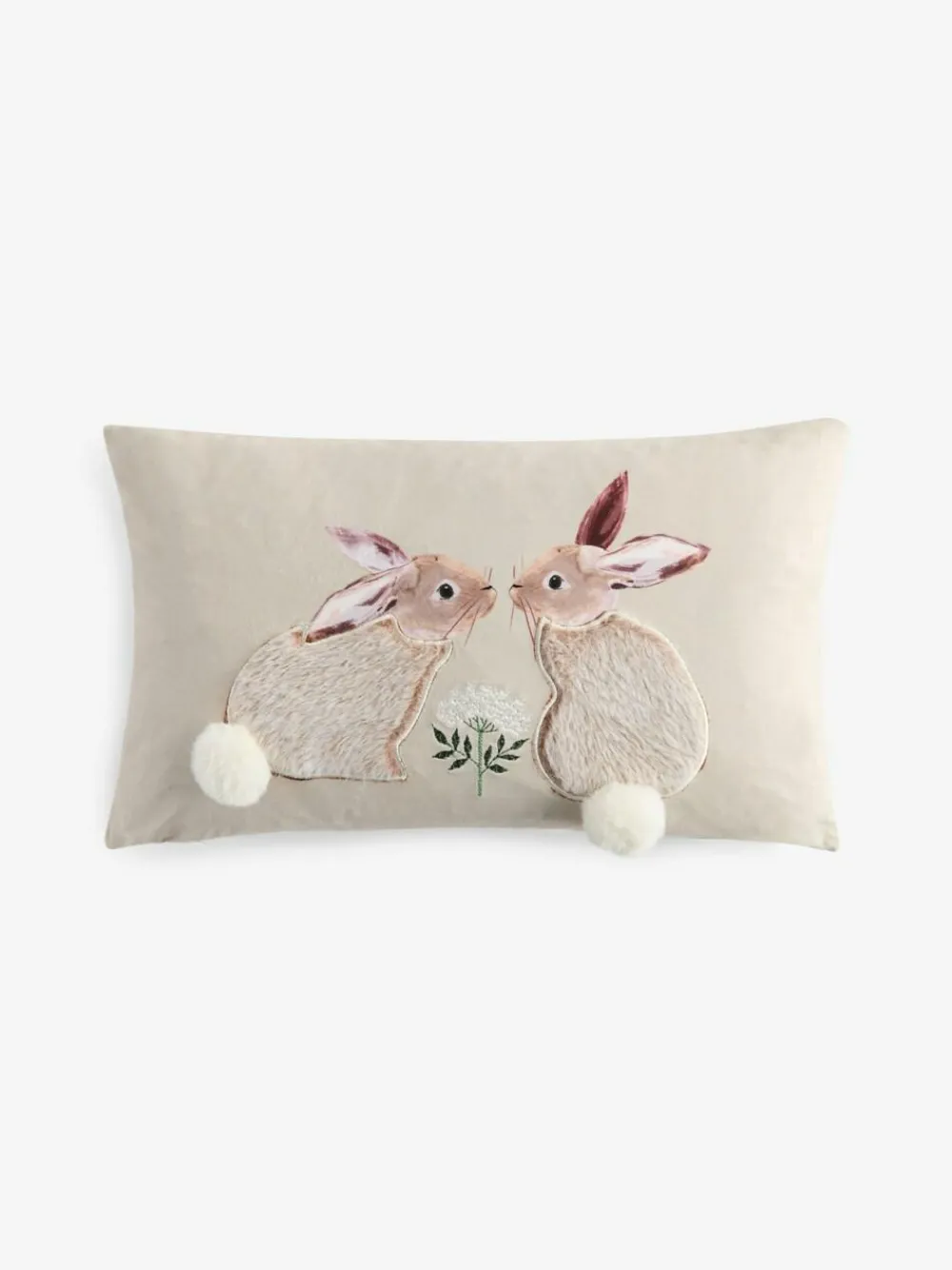 Next Natural 50 X 30cm Faux Fur Bunny Cushion^ Cushions & Throws