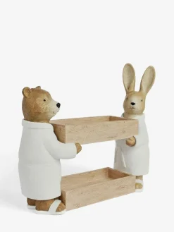 Hot Next Natural Bertie Bear and Rosie Rabbit Storage Caddy
