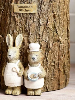 Outlet Next Natural Bertie Bear and Rosie Rabbit Utensil Pot