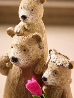 New Next Natural Bertie Bear Dangly Legs Family Ornament