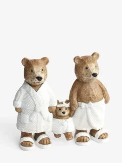 Next Natural Bertie Bear Family Bathroom Ornament^ Ornaments|Bathroom Accessories