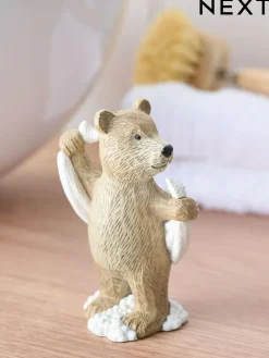Next Natural Bertie Bear Towel Bathroom Ornament^ Ornaments|Bathroom Accessories