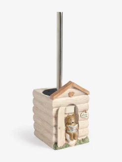 Next Natural Bertie Bear Woodland Spa Toilet Brush^ Bathroom Accessories