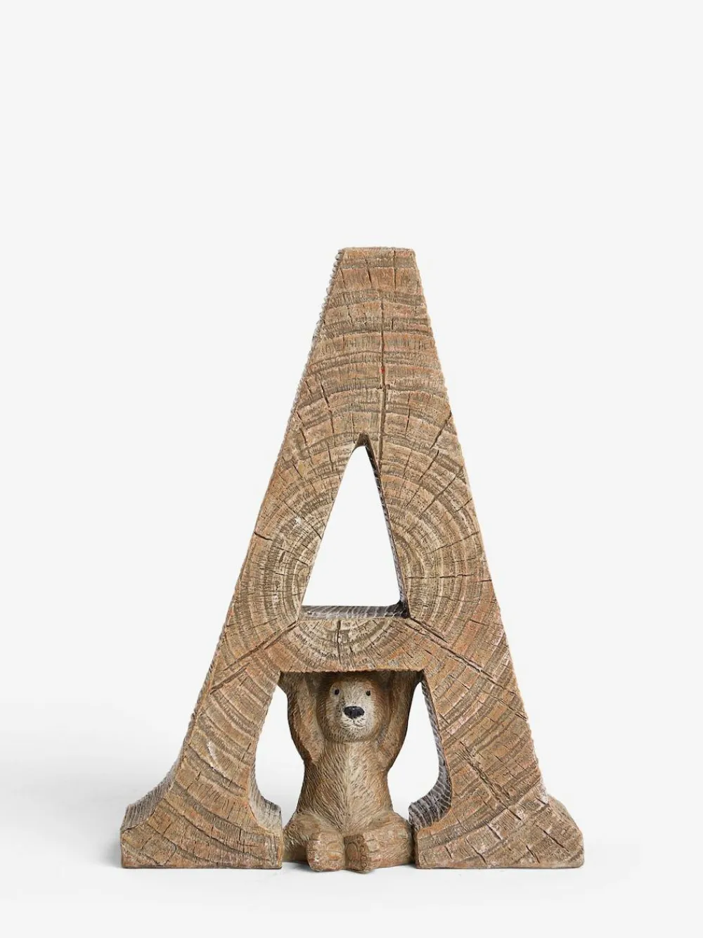 Clearance Next Natural Bertie the Bear Monogram Ornaments