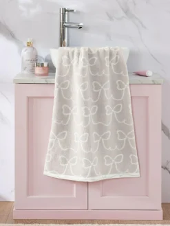 Sale Next Natural Bow 100% Cotton Towel