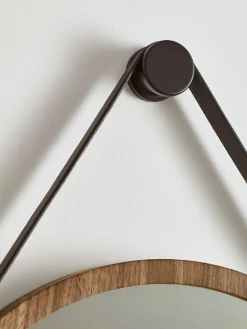 Sale Next Hanging Round Wall Mirror Natural Bronx