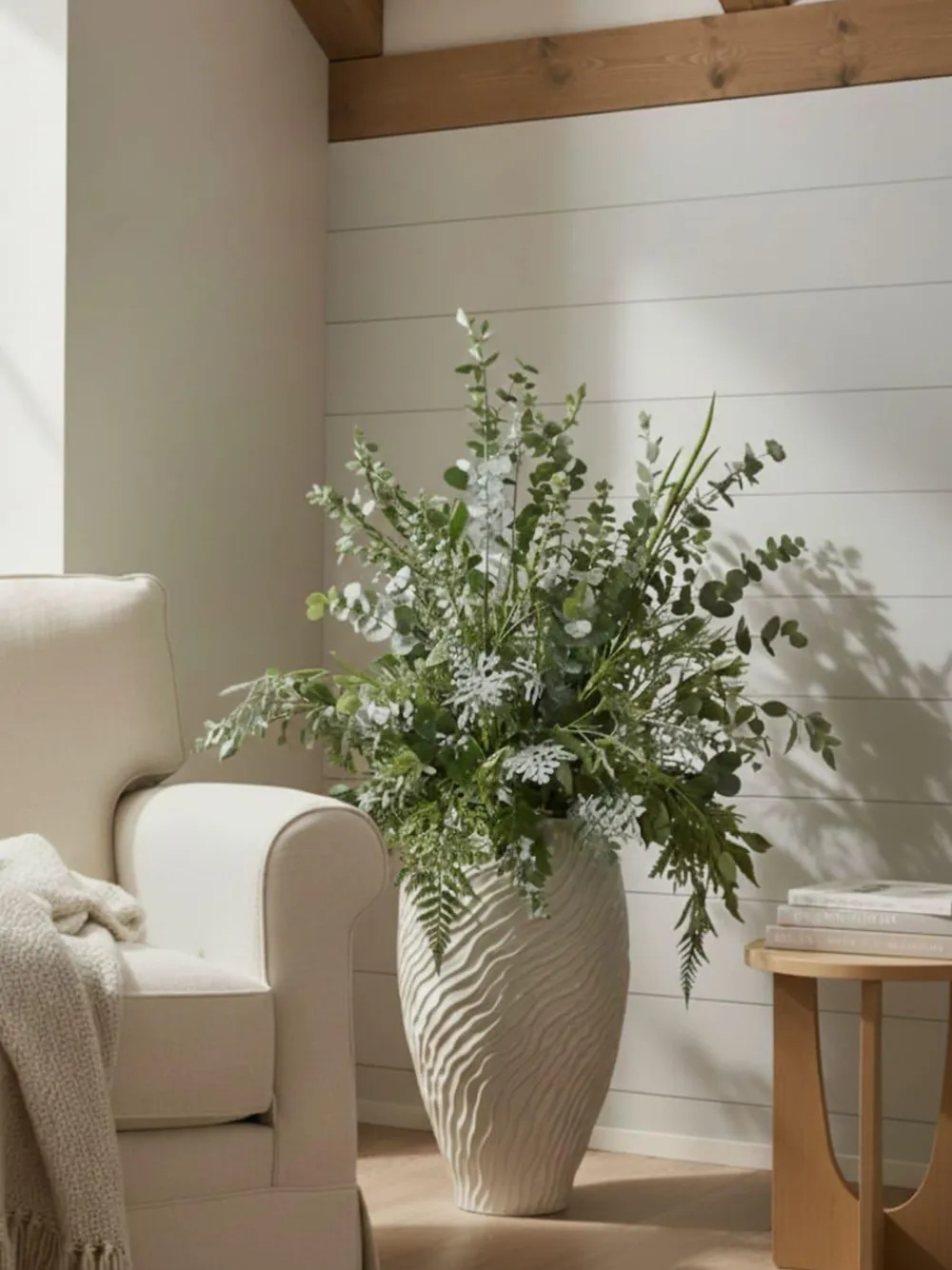 Next Natural Ceramic Fairford Textured Extra Large Vase^ Vases