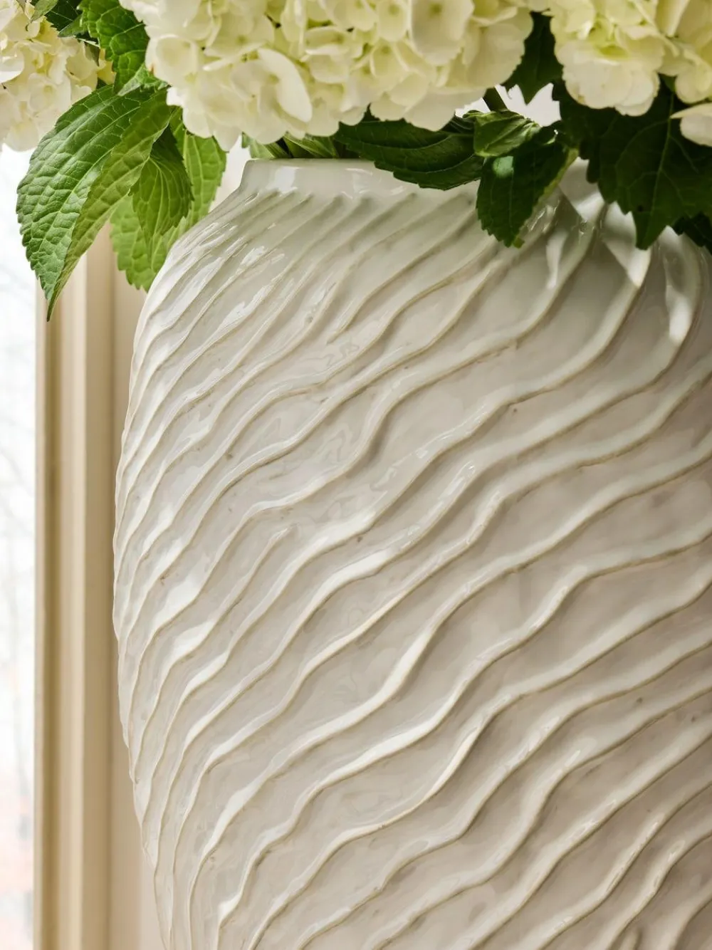 Next Natural Ceramic Fairford Textured Extra Large Vase^ Vases
